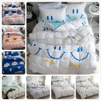 Smiling Face Pattern Kids Soft Cotton Bedding Set 3pcs/4pcs Bed Linen Single Twin Full Queen King Size Duvet Cover 1.35/1.5/1.8m
Smiling Face Pattern Kids Soft Cotton Bedding Set 3pcs/4pcs Bed Linen Single Twin Full Queen King Size Duvet Cover 1.35/1.5/1.8m