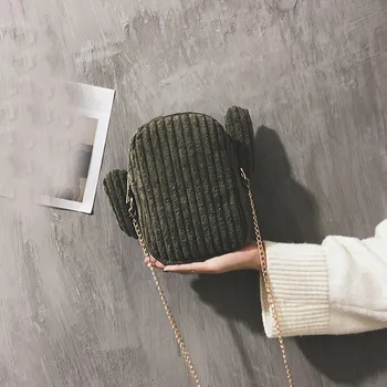 Cute Women Unique Corduroy Messenger Bag Zipper Chain Shoulder Bags Green Cactus Shape Handbag Small Crossbody Bag
Cute Women Unique Corduroy Messenger Bag Zipper Chain Shoulder Bags Green Cactus Shape Handbag Small Crossbody Bag