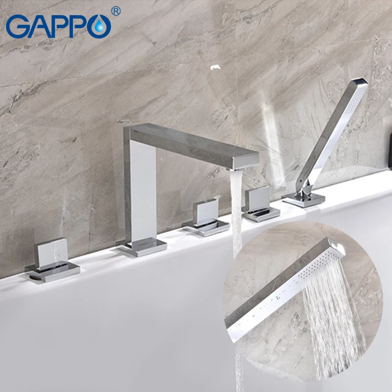 

GAPPO shower faucet sink waterfall faucets shower mixer tap bath faucet mixer wall mounted Rainfall taps bathtub Faucets