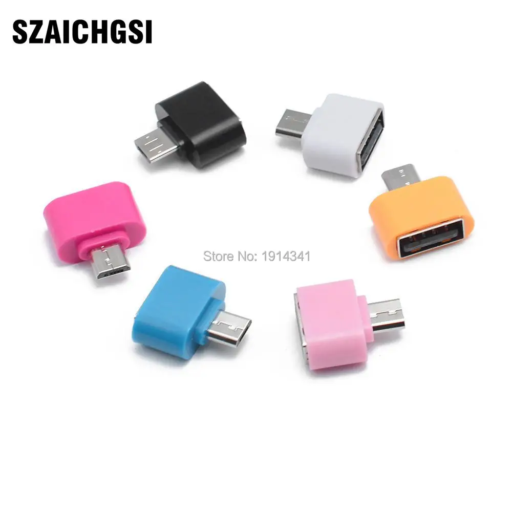 SZAICHGSI Mini colorful Micro USB OTG Adapter for Samsung Android OTG Cable Reader wholesale 100pcs/lot
SZAICHGSI Mini colorful Micro USB OTG Adapter for Samsung Android OTG Cable Reader wholesale 100pcs/lot