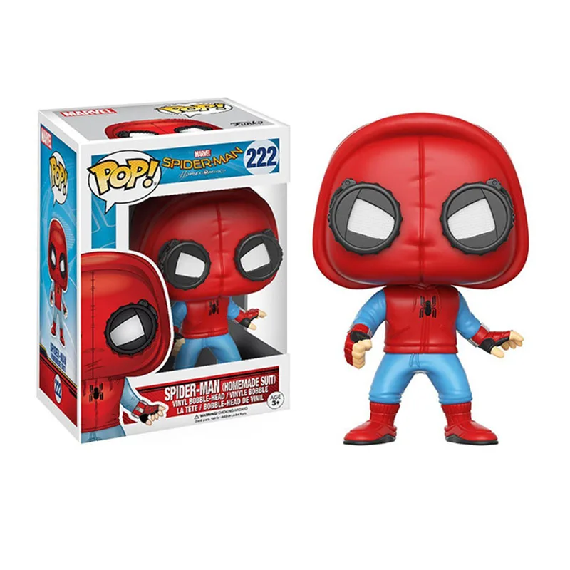 FUNKO POP Spider Man Vinyl Doll Marvel Homecoming Spiderman Homemade Suit #222 Action Figures Collection Model Decoration Toys
FUNKO POP Spider Man Vinyl Doll Marvel Homecoming Spiderman Homemade Suit #222 Action Figures Collection Model Decoration Toys