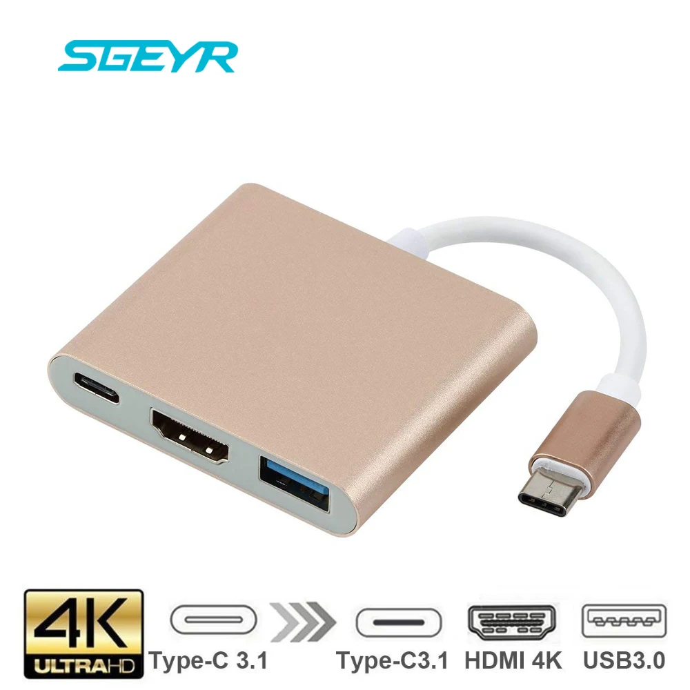 SGEYR USB C HDMI Adapter Multiport USB C to HDMI 4K USB 3.0 Type C Cable USB Type C To HDMI Adapter for MacBook
SGEYR USB C HDMI Adapter Multiport USB C to HDMI 4K USB 3.0 Type C Cable USB Type C To HDMI Adapter for MacBook