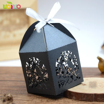 50pcs black color laser cut birdcage wedding candy box baby baptism gift box
50pcs black color laser cut birdcage wedding candy box baby baptism gift box