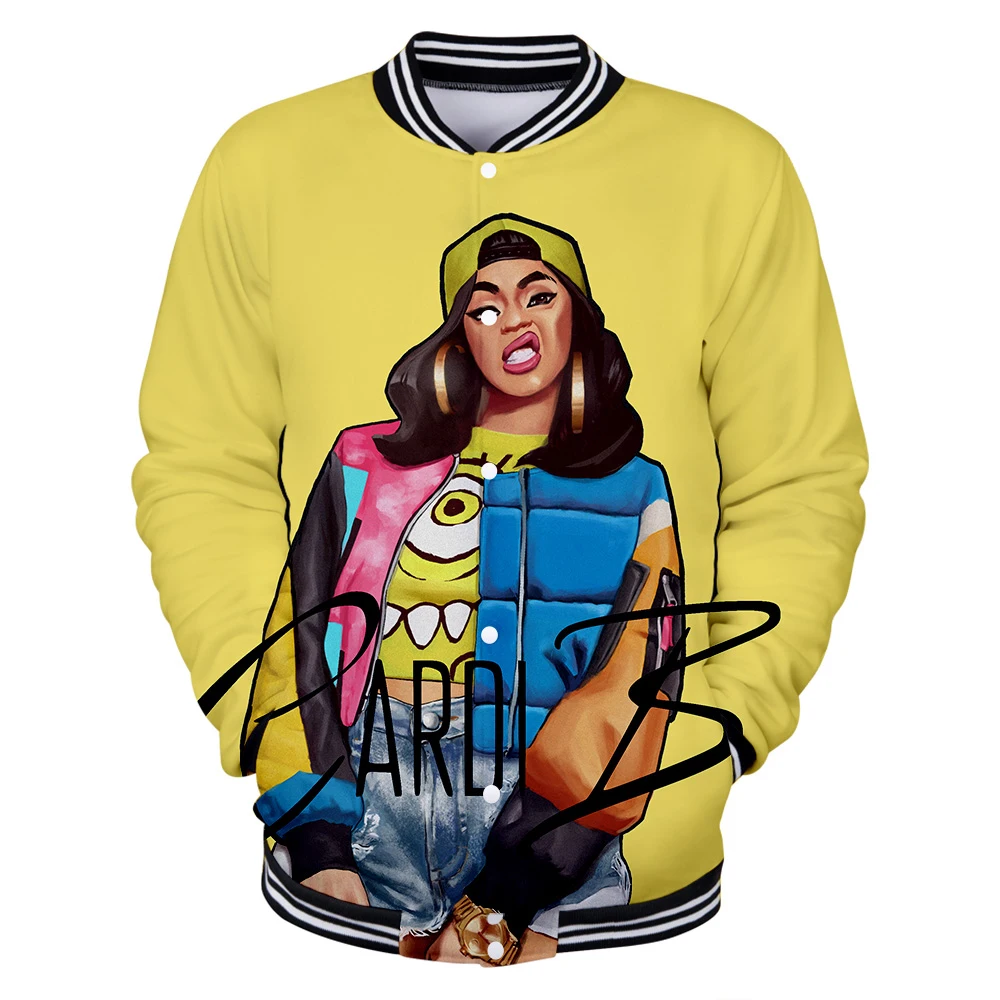 2019 HIP HOP FASHION 3D CARDI B Long Sleeve Casual Harajuku Autumn Baseball Jacket Women/men Clothes Kpop Free Shipping
2019 HIP HOP FASHION 3D CARDI B Long Sleeve Casual Harajuku Autumn Baseball Jacket Women/men Clothes Kpop Free Shipping
