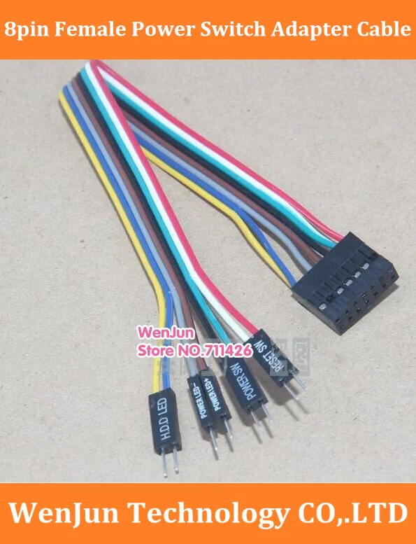 Colorful 24awg wire 8Pin FemalePower Switch DuPont Adapter Cable for Lenovo Motherboard to PC Common Host Case Front Panel
Colorful 24awg wire 8Pin FemalePower Switch DuPont Adapter Cable for Lenovo Motherboard to PC Common Host Case Front Panel