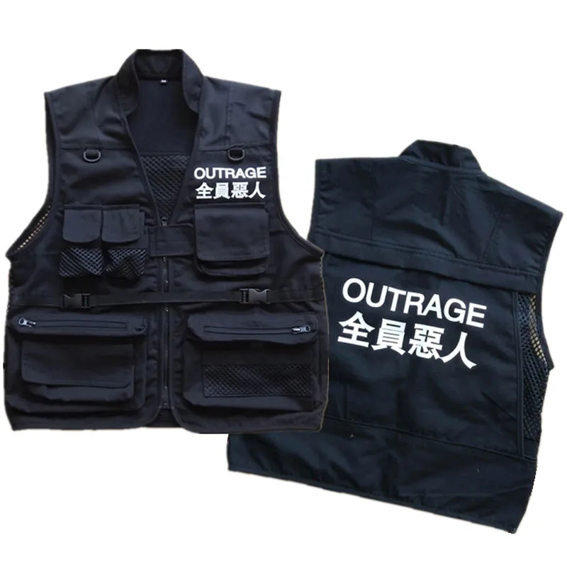 Multi Pockets Hip Hop Vest Men 2019 Hi-end Fashion Solid Color Buckle Men's Vest
Multi Pockets Hip Hop Vest Men 2019 Hi-end Fashion Solid Color Buckle Men's Vest