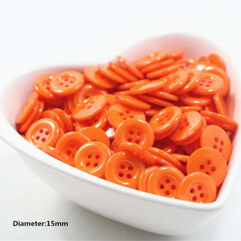 100-200pcs orange Plastic Button clasp factory direct wholesale models hot models Plastic buttons 15mm sewing supplies
100-200pcs orange Plastic Button clasp factory direct wholesale models hot models Plastic buttons 15mm sewing supplies