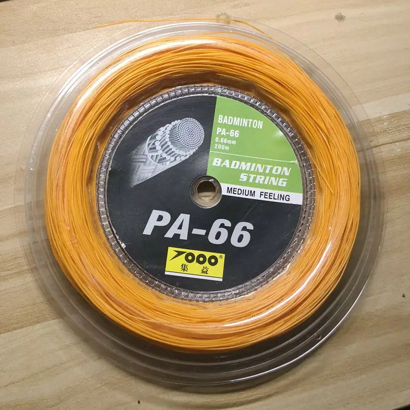 1 Roll 200M Topo PA-66 quality badminton racket strings 0.66MM Badminton strings Max tension 32lbs
1 Roll 200M Topo PA-66 quality badminton racket strings 0.66MM Badminton strings Max tension 32lbs