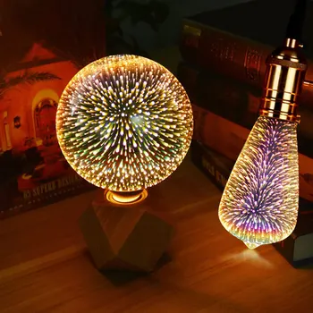 3D Star LED Lamp RGB E27 Fireworks Effect Edison Bulb Holiday Christmas Party Decor Light JA55
3D Star LED Lamp RGB E27 Fireworks Effect Edison Bulb Holiday Christmas Party Decor Light JA55