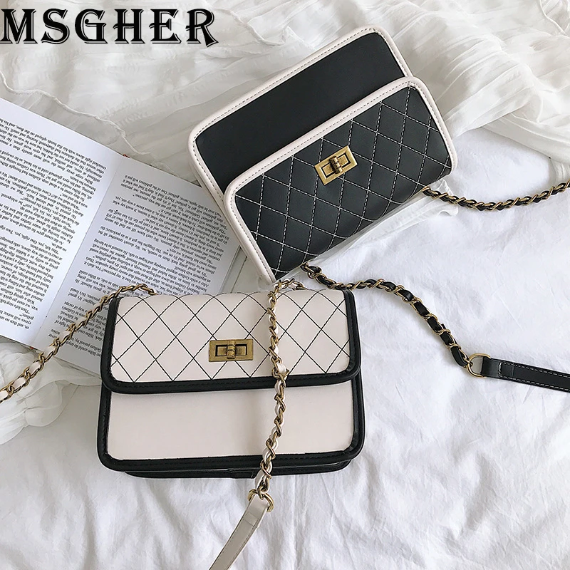 MSGHER Shoulder Bags Women High Designer Chain Small Bags Fashion Diamond Lattice Crossbody Bags Quality Messager Bags
MSGHER Shoulder Bags Women High Designer Chain Small Bags Fashion Diamond Lattice Crossbody Bags Quality Messager Bags