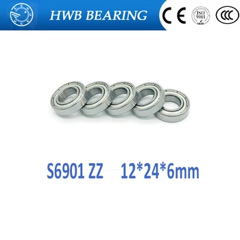 Free shipping 10pcs S6901ZZ 12*24*6mm 6901zz s6901 zz Miniature stainless steel bearing 440C material bike part
Free shipping 10pcs S6901ZZ 12*24*6mm 6901zz s6901 zz Miniature stainless steel bearing 440C material bike part