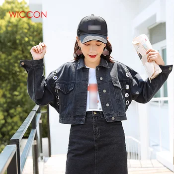2020 Autumn Denim Jacket for Women Korean Loose Jean Coat Spring BF Vintage Bomber Jacket Casual Mujer Jackets
2020 Autumn Denim Jacket for Women Korean Loose Jean Coat Spring BF Vintage Bomber Jacket Casual Mujer Jackets