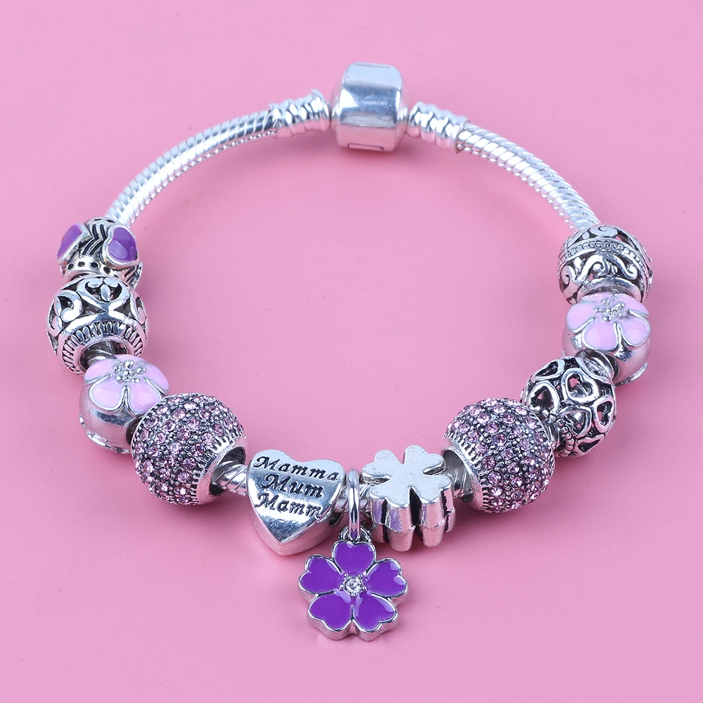 dodocharms Antique Silver Charm Bracelet & Bangle With Love Flower Crystal Ball For Women Beads Bracelets Wedding Jewelry
dodocharms Antique Silver Charm Bracelet & Bangle With Love Flower Crystal Ball For Women Beads Bracelets Wedding Jewelry