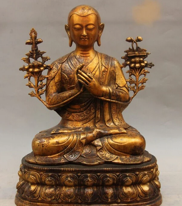 Fast shipping USPS to USA S3576 Tibet Buddhism Old Bronze Copper Lama Tsong-kha-pa Tsongkhapa Bodhisattva Statue
Fast shipping USPS to USA S3576 Tibet Buddhism Old Bronze Copper Lama Tsong-kha-pa Tsongkhapa Bodhisattva Statue