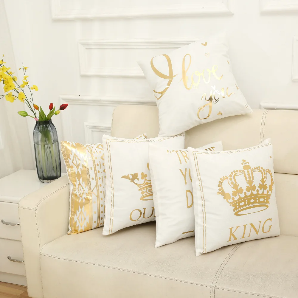 Bronzing cushion cover chair almofadas para sofa pillowcase decorative cushions home decor throw pillows cover cojines cushion
Bronzing cushion cover chair almofadas para sofa pillowcase decorative cushions home decor throw pillows cover cojines cushion