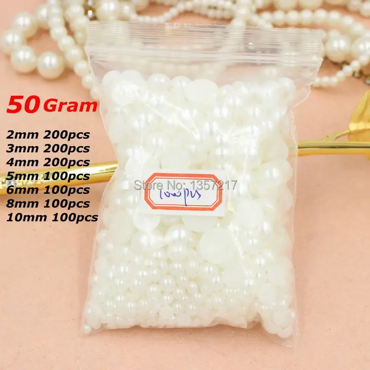 1000Pcs 50Gram Mixed 2-10mm Craft ABS Imitation Pearls Half Round Flatback Resin Scrapbook Beads For DIY Wedding Decoration
1000Pcs 50Gram Mixed 2-10mm Craft ABS Imitation Pearls Half Round Flatback Resin Scrapbook Beads For DIY Wedding Decoration