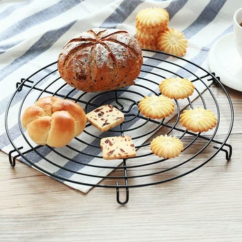 Nonstick Cake Cooling Rack Round Baking Stainless Steel Wire Cooling Grid Cookies Biscuits Bread Tray Bakeware Tools Metal
Nonstick Cake Cooling Rack Round Baking Stainless Steel Wire Cooling Grid Cookies Biscuits Bread Tray Bakeware Tools Metal
