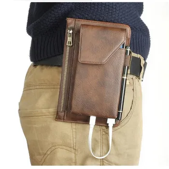 PU Leather Belt Bag Men Pack Keys Belt Wallet Male Double Layer Pocket Zipper Phone Power Bank Waist Bags Purse 
PU Leather Belt Bag Men Pack Keys Belt Wallet Male Double Layer Pocket Zipper Phone Power Bank Waist Bags Purse