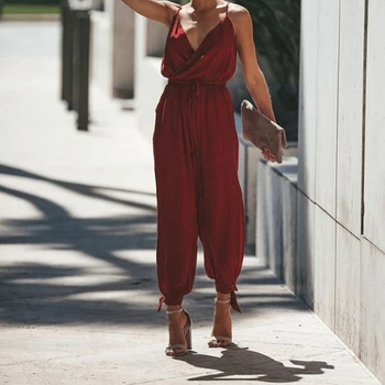 Plus Size Rompers Womens Jumpsuit 2019 Casual Harem Pants Sexy Sleeveless Backless Hollow Solid Playsuit Overalls
Plus Size Rompers Womens Jumpsuit 2019 Casual Harem Pants Sexy Sleeveless Backless Hollow Solid Playsuit Overalls