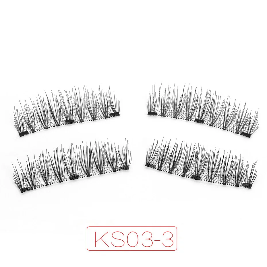 Shozy Magnetic eyelashes with 3 magnets handmade 6D magnet lashes natural false eyelashes comfortable with Gift Box-KS03-3
Shozy Magnetic eyelashes with 3 magnets handmade 6D magnet lashes natural false eyelashes comfortable with Gift Box-KS03-3