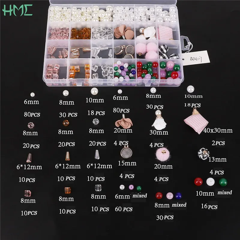 24 Girds Earrings Set Kit Plastic Case Box PomPom Single Rings Spacer Beads Charms Pin Ear Hooks For DIY Earring Jewelry Making
24 Girds Earrings Set Kit Plastic Case Box PomPom Single Rings Spacer Beads Charms Pin Ear Hooks For DIY Earring Jewelry Making