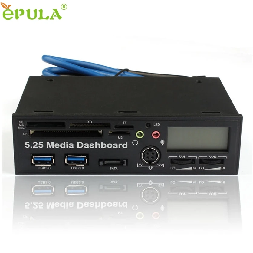 Binmer SimpleStone 5.25 Inch USB 3.0 High Speed Media Dashboard Front Panel PC Multi Card Reader 60330 mosunx
Binmer SimpleStone 5.25 Inch USB 3.0 High Speed Media Dashboard Front Panel PC Multi Card Reader 60330 mosunx