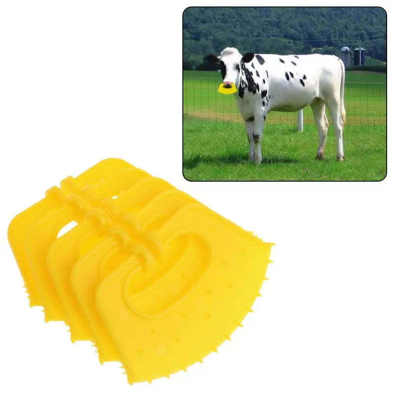 3 Pack Yellow Large Plastic Cattle Weaner