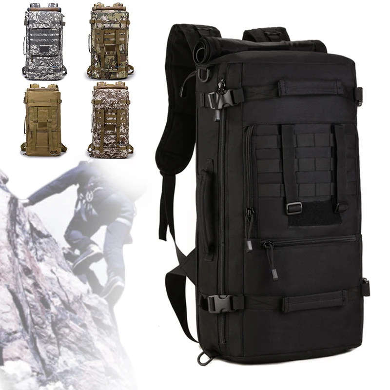 New Hot Top Quality 50L Military Tactical Backpack Camping Bags Mountaineering Bag Men's Hiking Rucksack Travel Backpack
New Hot Top Quality 50L Military Tactical Backpack Camping Bags Mountaineering Bag Men's Hiking Rucksack Travel Backpack