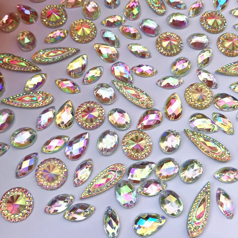 ACryLIC Clear Ab Diy Wedding Evening Crystal for Couture Sew-on Rhinestones Button Stones and Crystals Sewing Wedding Gown Dress
ACryLIC Clear Ab Diy Wedding Evening Crystal for Couture Sew-on Rhinestones Button Stones and Crystals Sewing Wedding Gown Dress