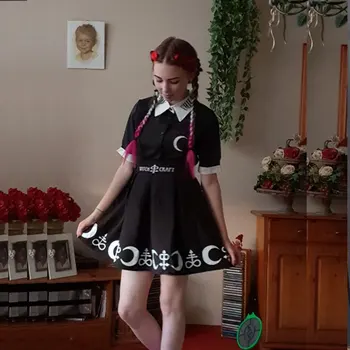 Women Skirt Punk Rock High Waist A line Mini Skirt Witch Moon Printed Harajuku Witch Craft Moon Star Print Goth Pleated Skirt
Women Skirt Punk Rock High Waist A line Mini Skirt Witch Moon Printed Harajuku Witch Craft Moon Star Print Goth Pleated Skirt