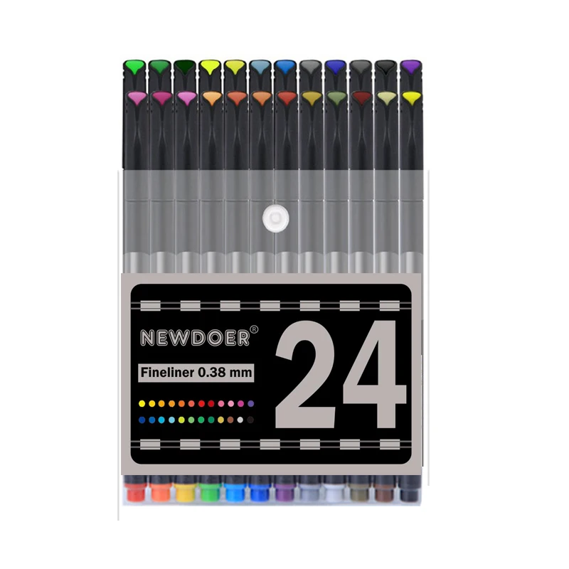 24 Fineliner Color Pen Set,Fineliner Pens Bullet Journal Pens Black 0.38mm Colored Fine Line Sketch Drawing Writing Pen
24 Fineliner Color Pen Set,Fineliner Pens Bullet Journal Pens Black 0.38mm Colored Fine Line Sketch Drawing Writing Pen