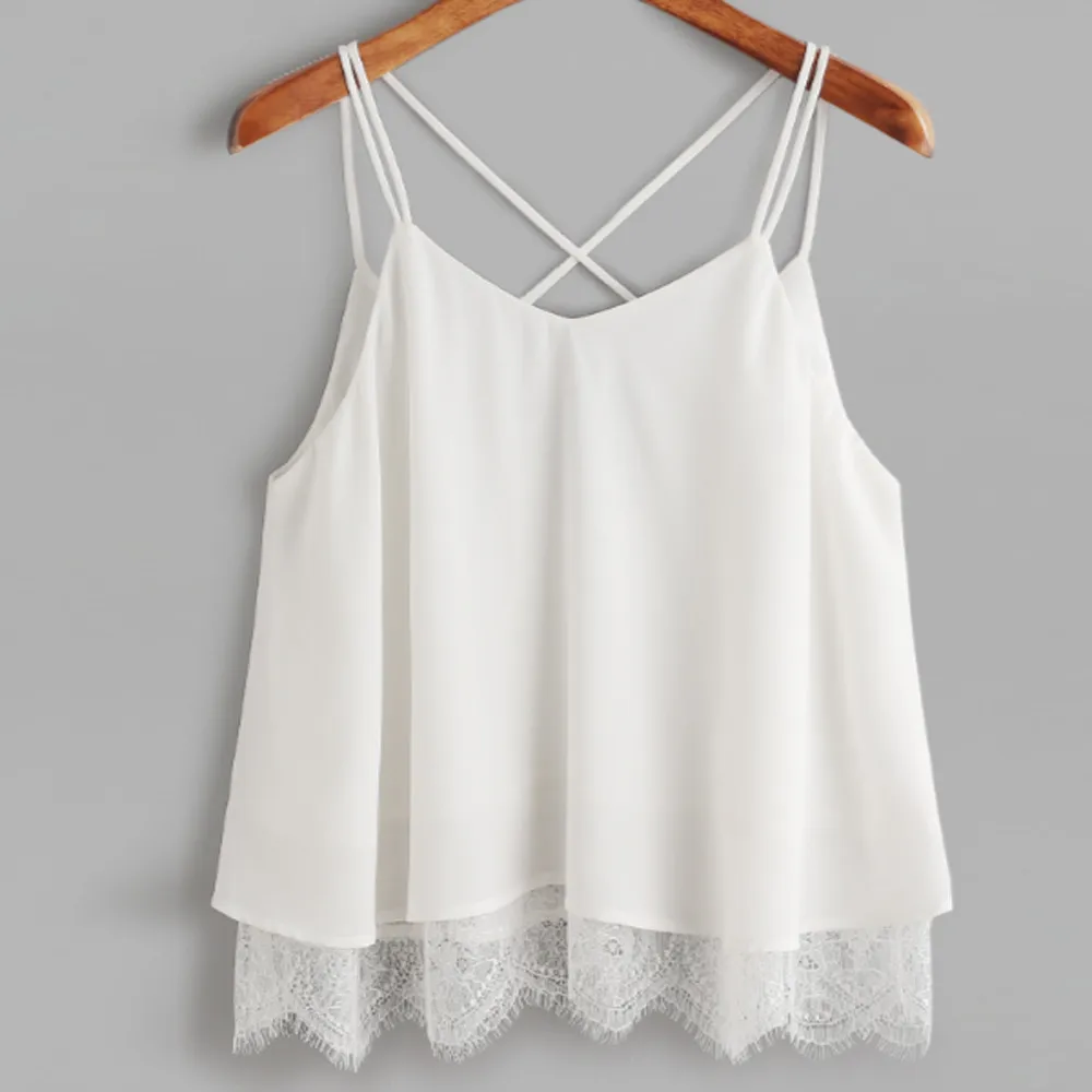 FEITONG Woman Summer Tops 2017 Chiffon White Camis Lace Vest Top Sleeveless Casual ladies crop tops Tank T-Shirt short feminino
FEITONG Woman Summer Tops 2017 Chiffon White Camis Lace Vest Top Sleeveless Casual ladies crop tops Tank T-Shirt short feminino