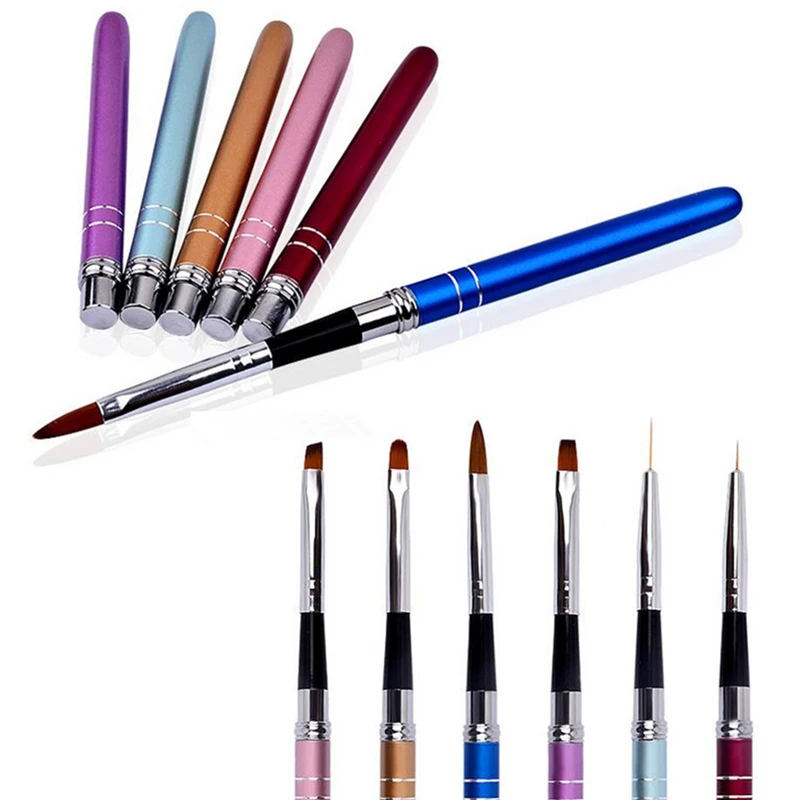 Nail Art Brush Pen Detachable Metal Flat Crystal Carving Polish Gel UV Painting Drawing Line Tips Tool Flower 3D Design Manicure
Nail Art Brush Pen Detachable Metal Flat Crystal Carving Polish Gel UV Painting Drawing Line Tips Tool Flower 3D Design Manicure