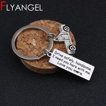 Engraved Keychain Fashion Classic Vehicle Pendant High Quality Bag Charm Drive Safely Handsome Love You More For Husband Gifts
Engraved Keychain Fashion Classic Vehicle Pendant High Quality Bag Charm Drive Safely Handsome Love You More For Husband Gifts