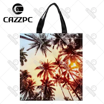 Summer Style Tropical Palm Coconut Trees Sunshine Print Nylon Oxford Reusable Shopping Bag Gift Foldable Bag Eco Bag Pack of 2
Summer Style Tropical Palm Coconut Trees Sunshine Print Nylon Oxford Reusable Shopping Bag Gift Foldable Bag Eco Bag Pack of 2