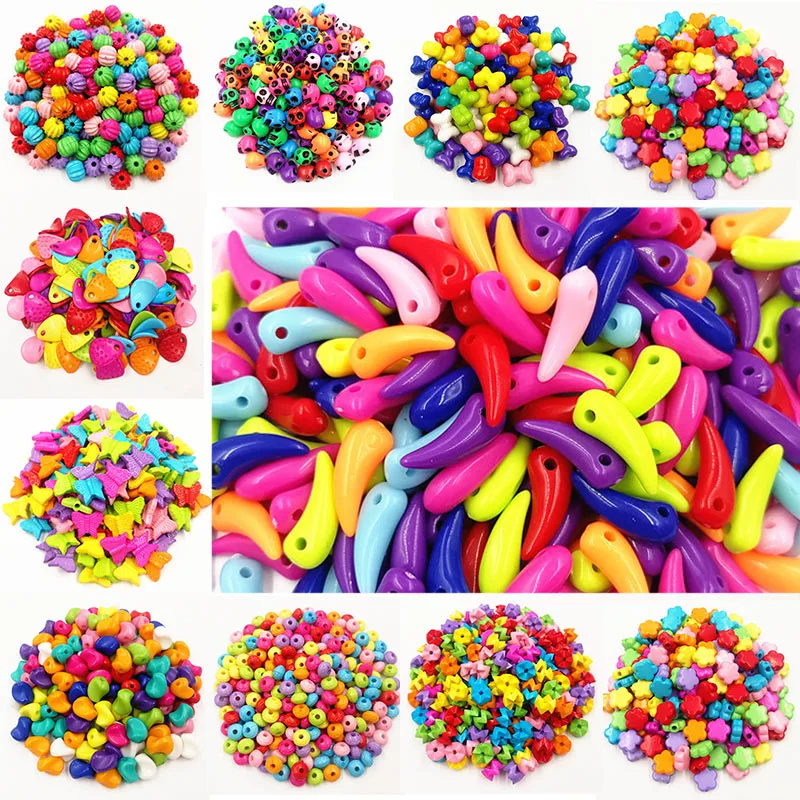 Sale Colorized Plastic Loose Beads DIY For Bracelets Pendants Creative Cute Shaped Jewelry Accessories
Sale Colorized Plastic Loose Beads DIY For Bracelets Pendants Creative Cute Shaped Jewelry Accessories