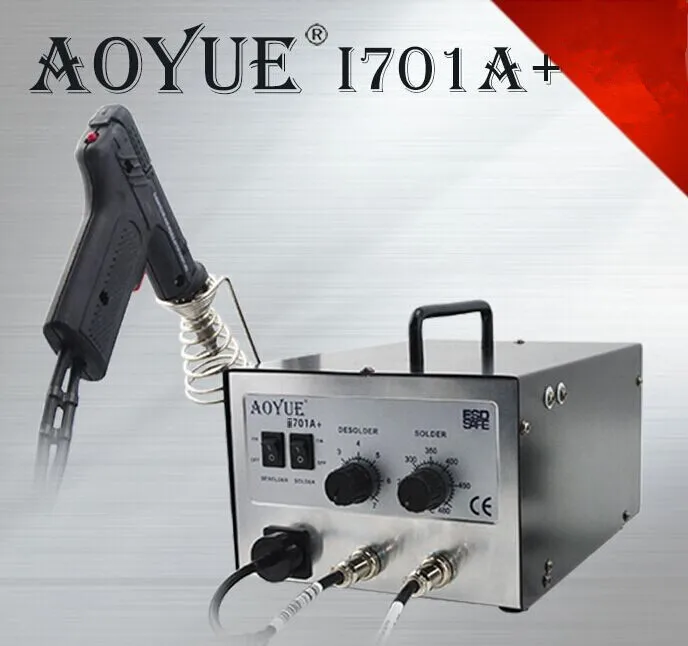 1pc 110/220V AOYUEI701A+ ESD repairing system BGA Desoldering Station Solder Sucker+ Soldering station 2 in1
1pc 110/220V AOYUEI701A+ ESD repairing system BGA Desoldering Station Solder Sucker+ Soldering station 2 in1