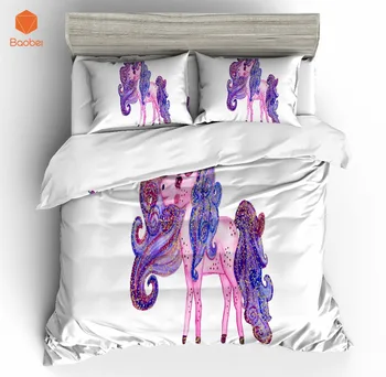 2/3 Pcs3D Sugar Purple Unicorn Bedding Set With Pillowcase Polyester Printed Bed Linen Duvet Cover Quilt Cover Set HomeTextile
2/3 Pcs3D Sugar Purple Unicorn Bedding Set With Pillowcase Polyester Printed Bed Linen Duvet Cover Quilt Cover Set HomeTextile