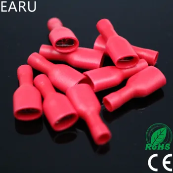 FDFD1-250 FDFD1.25-250 insulating Female Insulated Electrical Crimp Terminal Connectors Cable Wire Connector 100PCS/Pack FDFD
FDFD1-250 FDFD1.25-250 insulating Female Insulated Electrical Crimp Terminal Connectors Cable Wire Connector 100PCS/Pack FDFD