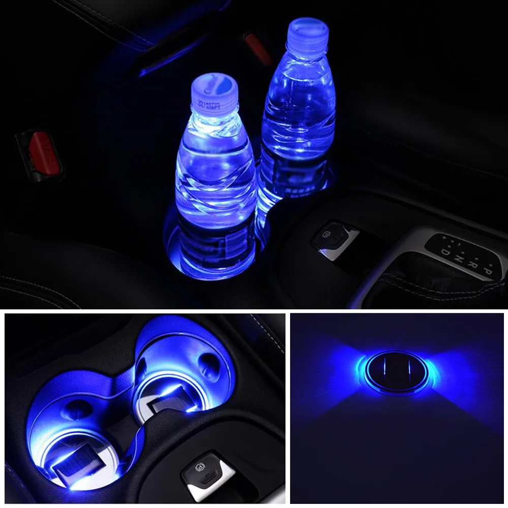 LED Car Cup Holder Bottom Pad Car Anti-Slip Mat Solar LED Light Cup Holder Mat Pad Bottle Drinks Tops 2
LED Car Cup Holder Bottom Pad Car Anti-Slip Mat Solar LED Light Cup Holder Mat Pad Bottle Drinks Tops 2