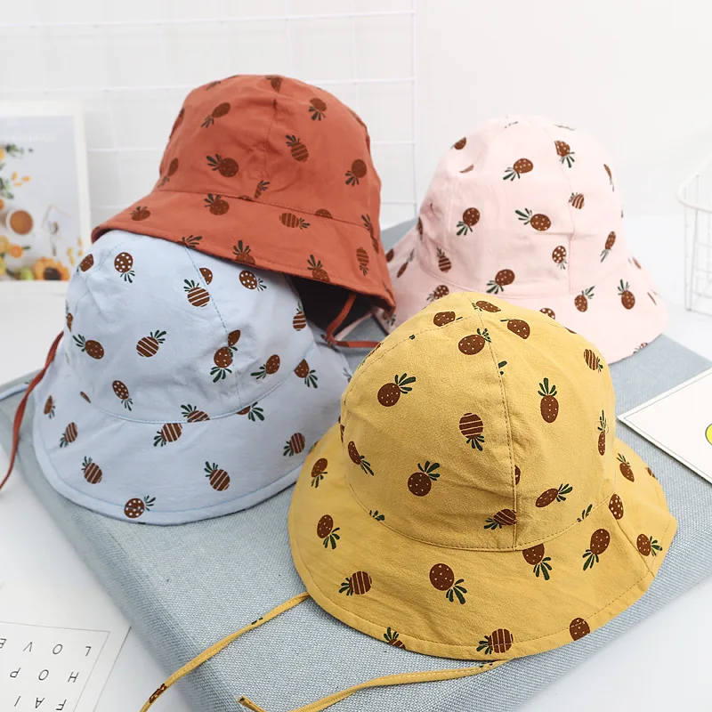 Baby Girl Bucket Hat Panama Cotton Children Casual Print Pineapple Boy Hats 2019 New Summer Spring Kids Girl Fisherman Cap
Baby Girl Bucket Hat Panama Cotton Children Casual Print Pineapple Boy Hats 2019 New Summer Spring Kids Girl Fisherman Cap