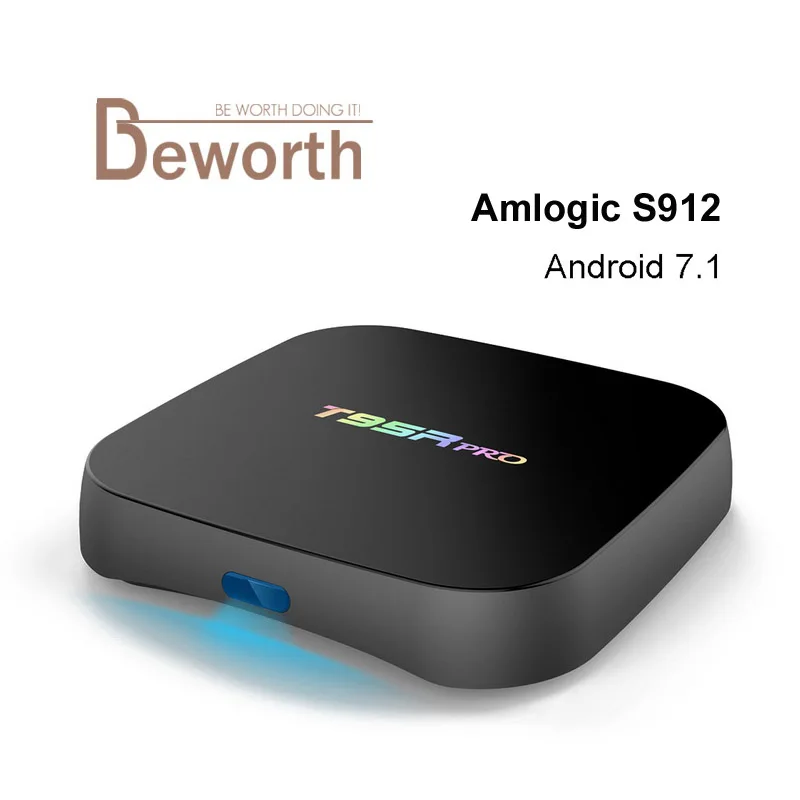 

T95R PRO Android 7.1 Smart TV Box Amlogic S912 Octa Core 2GB 16GB Dual Band WiFi MINI PC BT4.0 UHD 4K H.265 IPTV 3D Media Player