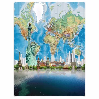 Blanket plaid Warmth Soft Plush Easy Care Machine Wash world map statue of liberty city building Plaids on the Sofa Bed Throw
Blanket plaid Warmth Soft Plush Easy Care Machine Wash world map statue of liberty city building Plaids on the Sofa Bed Throw