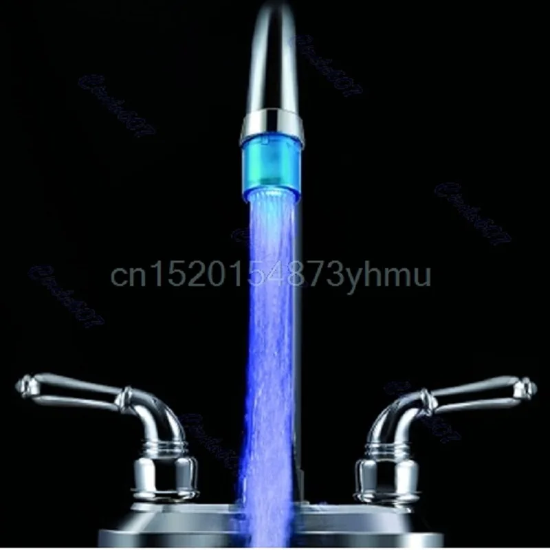 

Bathroom Kitchen Mini Blue Glow LED Light Water Stream Faucet Tap LD8001-A8 #L057# new hot