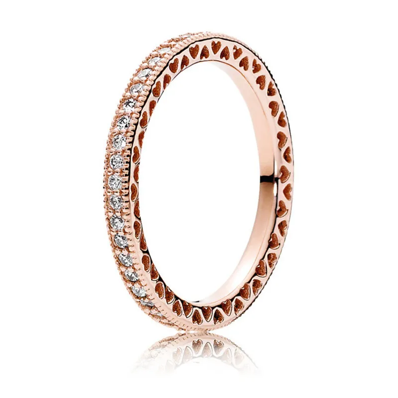 100% Real 925 Sterling Silver Rose Gold Hearts of Ring For Women Wedding Engagement Ring Fine Pandora Jewelry Original
100% Real 925 Sterling Silver Rose Gold Hearts of Ring For Women Wedding Engagement Ring Fine Pandora Jewelry Original