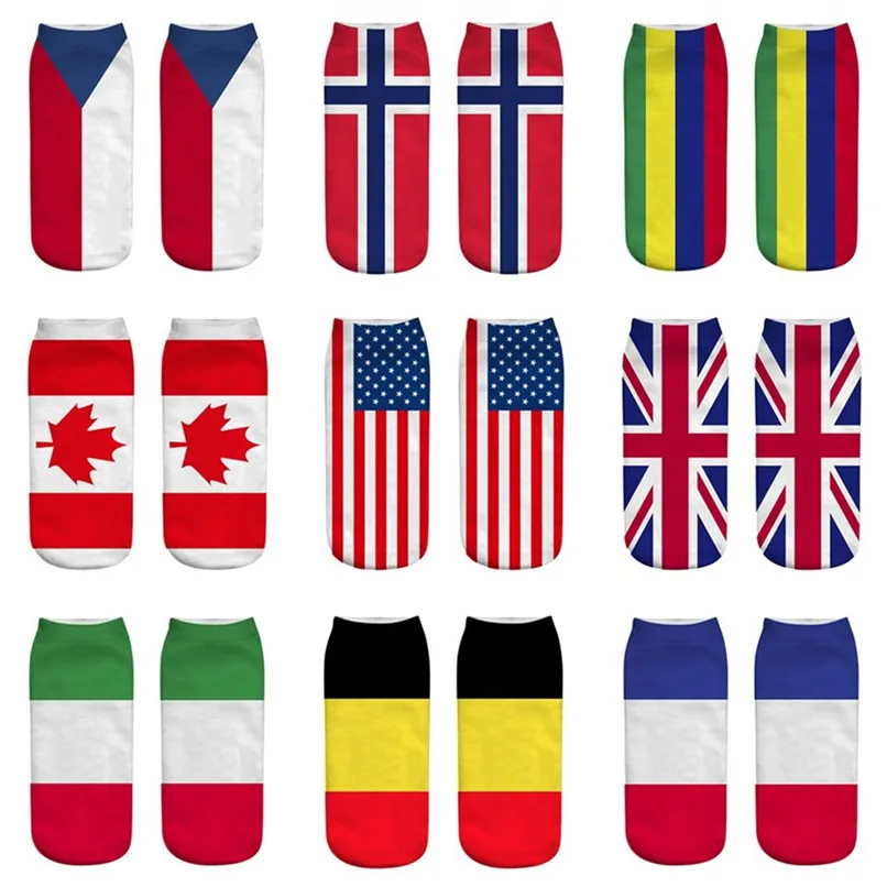 National Flag Printed 3D Socks Women Man Running Sport Sock Casual Work Cute Medium Sports Socks Mujer Unisex #2d19
National Flag Printed 3D Socks Women Man Running Sport Sock Casual Work Cute Medium Sports Socks Mujer Unisex #2d19
