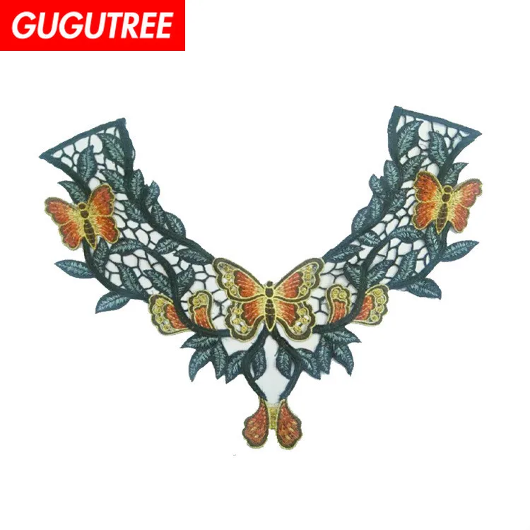 GUGUTREE embroidery big collar patches buttlefly patches badges applique patches for clothing ZM-29
GUGUTREE embroidery big collar patches buttlefly patches badges applique patches for clothing ZM-29