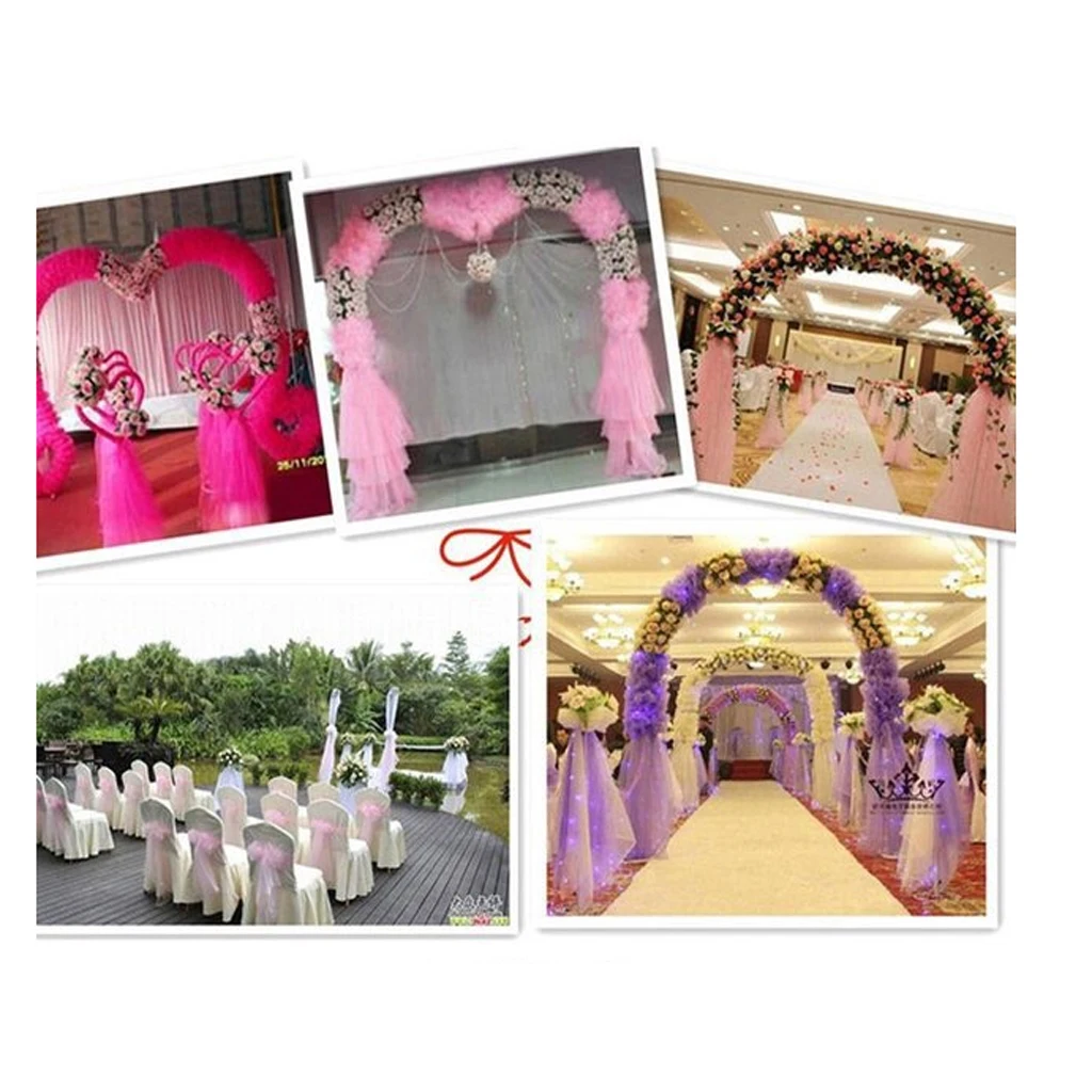 55 Yards Tulle Roll Spool Wedding Prom Fabric Bouquet Chair Sash Car Flower Tutu Gift Packaging Venue Decor Craft 72cm