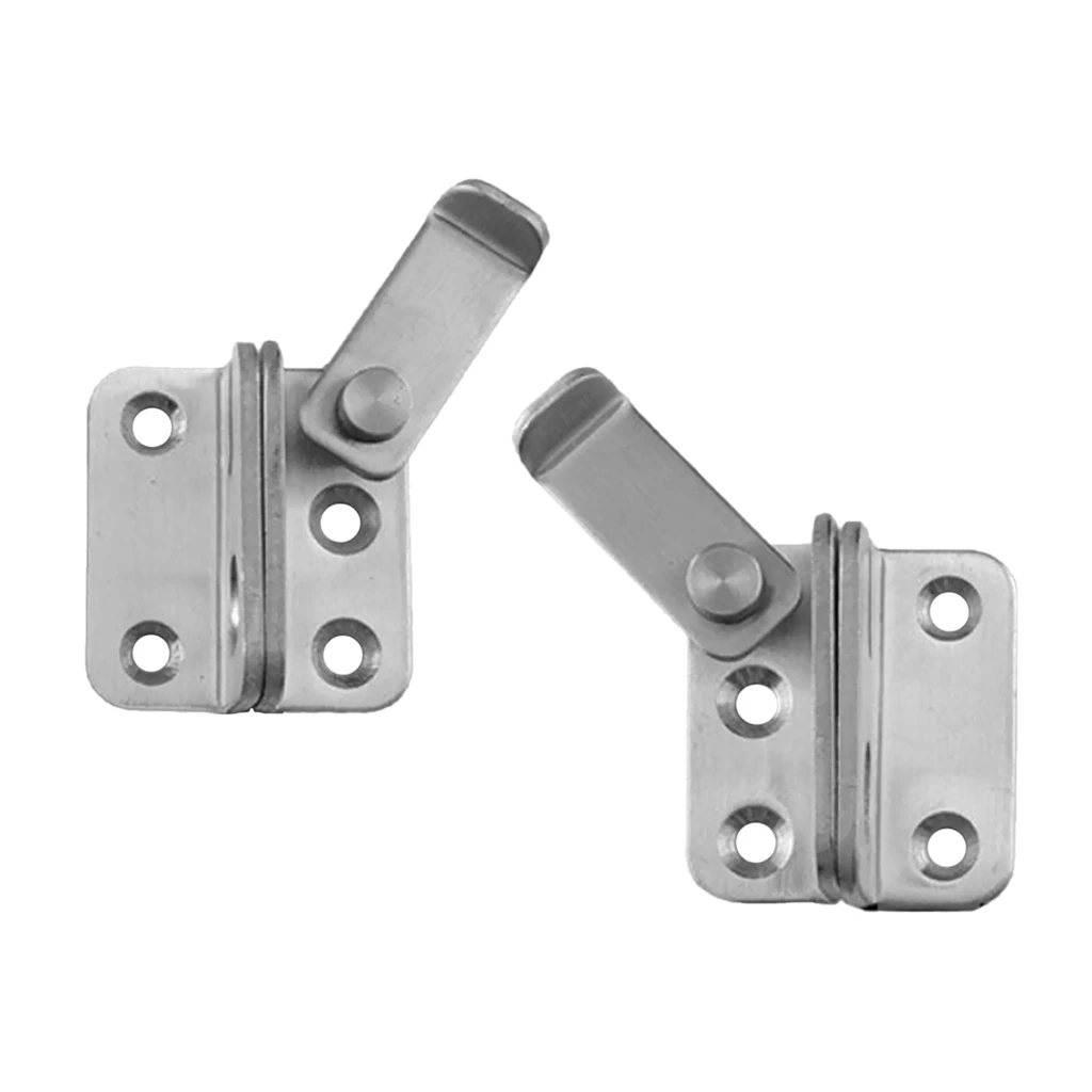 Slide Bolt Latch Gate Latches Safety Door Lock 40x45mm Stainless Steel Brushed Finish with Padlock Hole