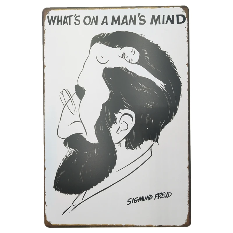 What on a man's mind Bar Pub Home Wall Decor Retro Metal Art Poster Metal Plate Plaques decor Tin signs vintage decor art poster
What on a man's mind Bar Pub Home Wall Decor Retro Metal Art Poster Metal Plate Plaques decor Tin signs vintage decor art poster